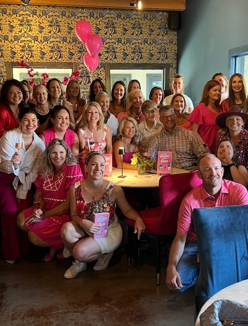 Readers celebrating together at a Publify author book launch party