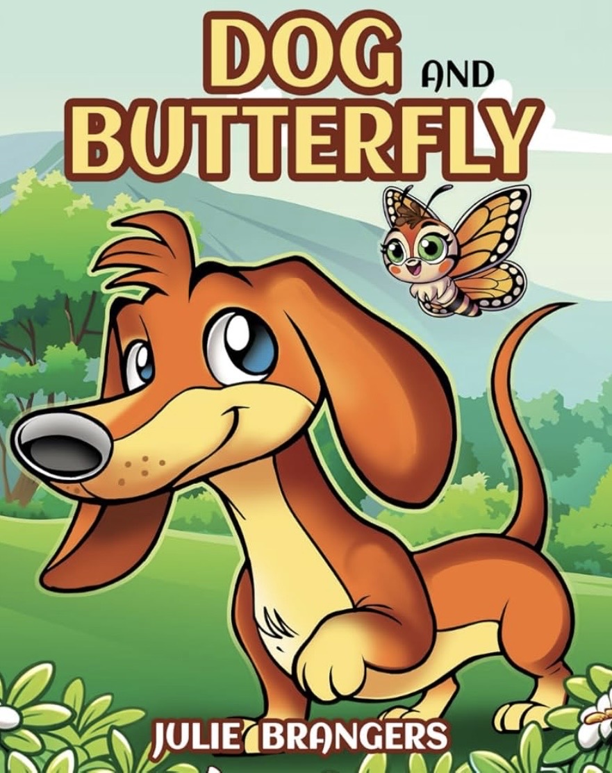 Dog and Butterfly by Julie Brangers — book cover